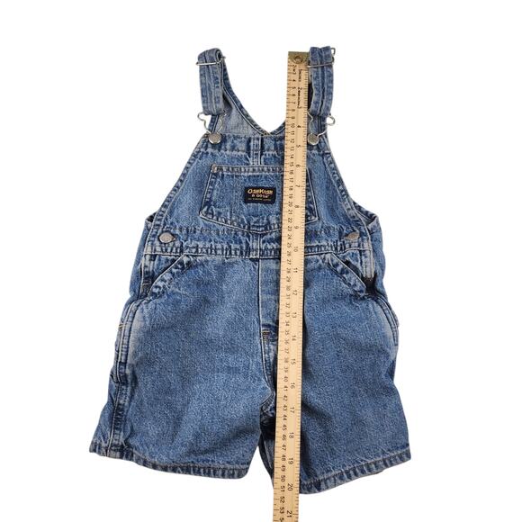 Oshkosh B'Gosh Baby Overalls 24 Months Denim Jeans Hammer Loop Infant Vestbak - Picture 13 of 14